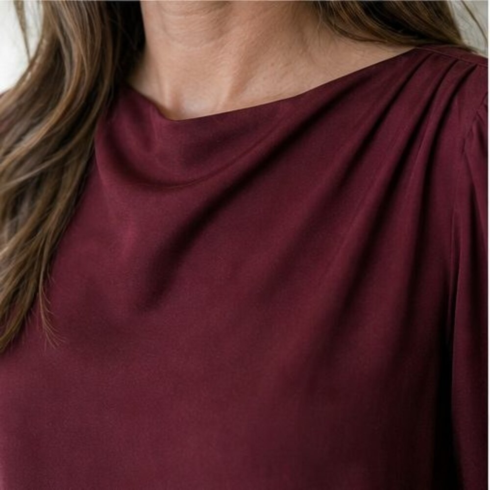 Camel Button Blouse - Picture 4 of 6